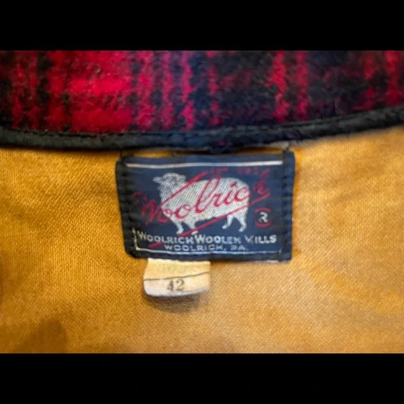 Woolrich Buffalo Plaid Hunting Coat - 1940’s - well cared for - great condition. - Picture 7 of 8